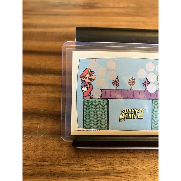 Super Mario Bros. 2 1989 Topps Nintendo Scratch-Off UNSCRATCHED - Picture 2 of 7